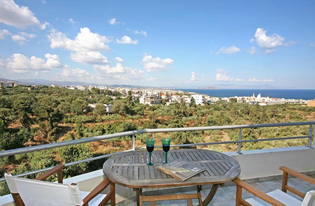 Wide-View & Quiet Apartment Chania 하니아 외부 사진