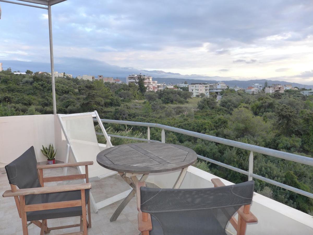 Wide-View & Quiet Apartment Chania 하니아 외부 사진