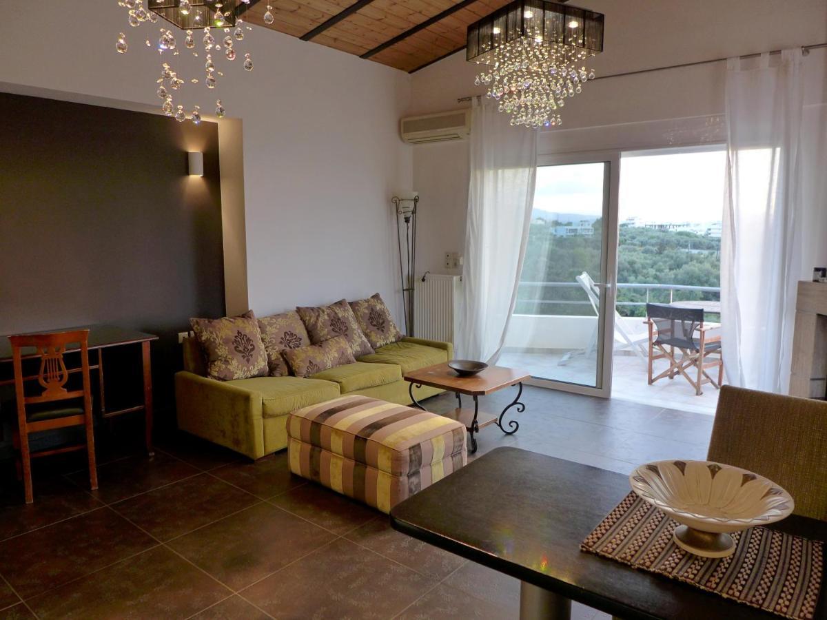 Wide-View & Quiet Apartment Chania 하니아 외부 사진